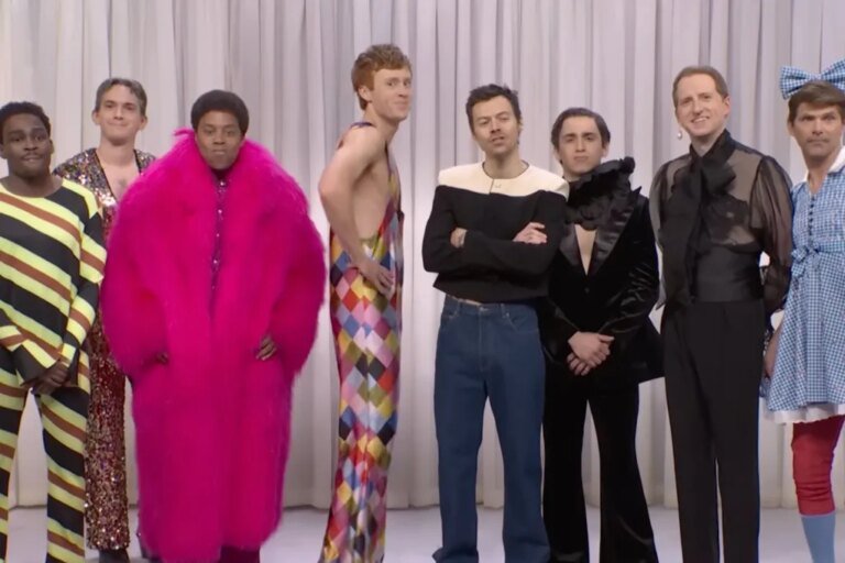 Harry Styles Introduces His New Men's Fashion Line 'Harry for Him' with a Fun Sketch on SNL