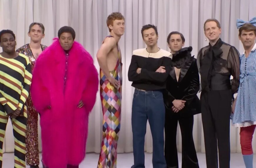 Harry Styles Introduces His New Men's Fashion Line 'Harry for Him' with a Fun Sketch on SNL