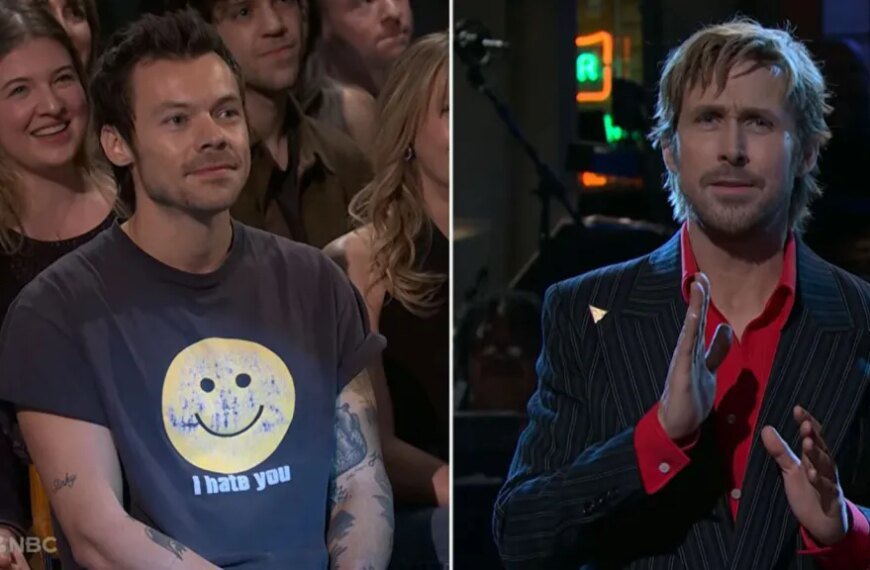 Harry Styles Joins Ryan Gosling for a Surprise Moment on SNL