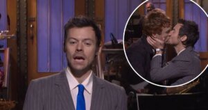 Harry Styles Responds to 'Queerbaiting' Claims with Playful Kiss for Saturday Night Live's Ben Marshall