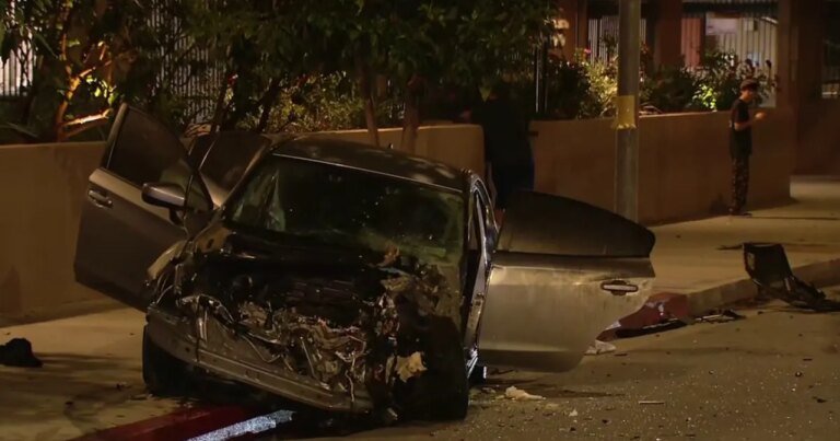 High-Speed Chase Leads to Crash in Reseda; Two People Hurt