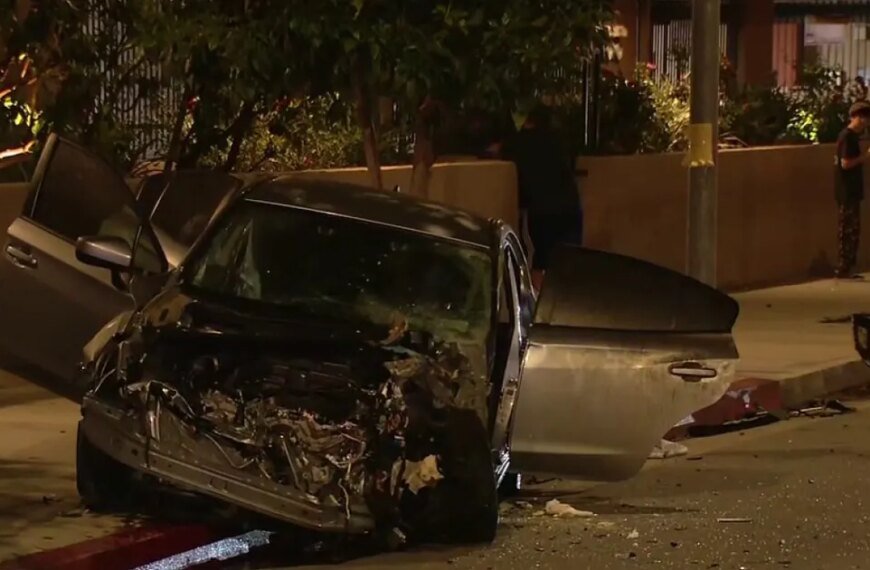 High-Speed Chase Leads to Crash in Reseda; Two People Hurt