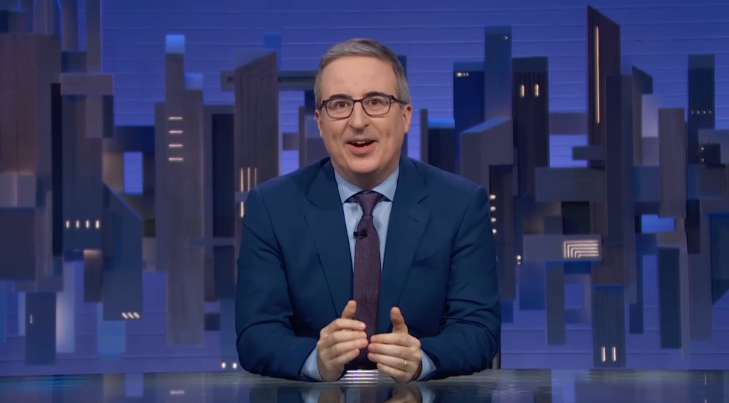 John Oliver Responds to Pete Hegseth's Praise for CNN's David Ellison and the White House's Iran War Videos