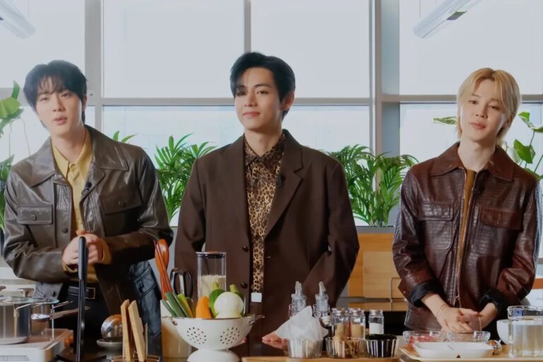 Join BTS' Jin as He Attempts to Teach His Bandmates Cooking While V and Jimin Have Fun in the Kitchen