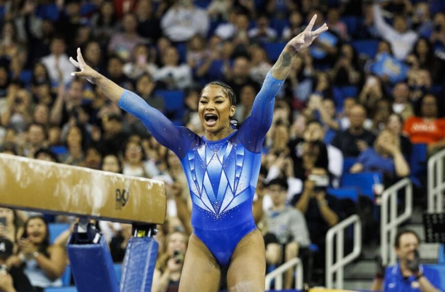 Jordan Chiles Shines Again as UCLA Takes Home Big Ten Gymnastics Titles