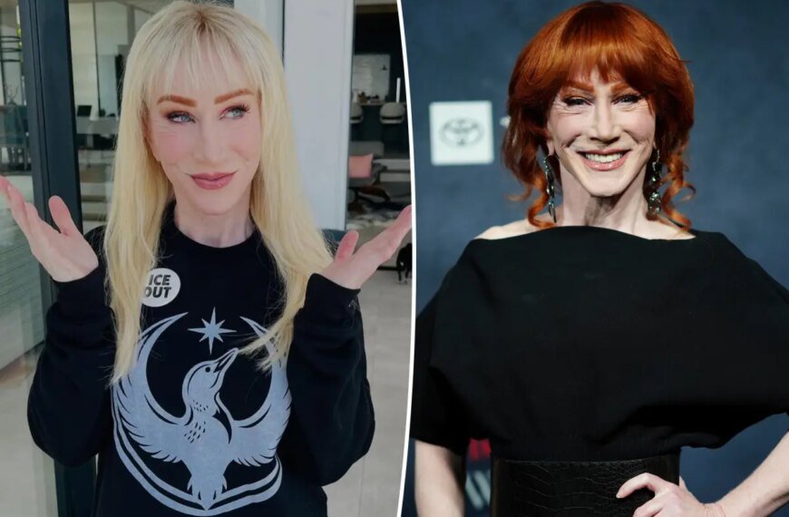 Kathy Griffin Ditches Her Iconic Red Hair for a Fresh Platinum Blonde Look