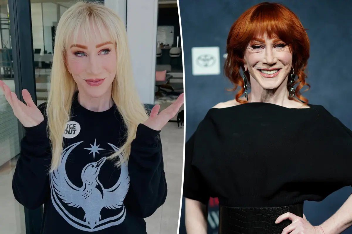Kathy Griffin Ditches Her Iconic Red Hair for a Fresh Platinum Blonde Look