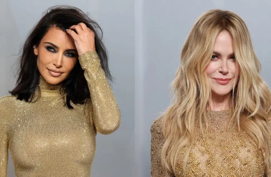 Kim Kardashian and Nicole Kidman’s Chic Gold Dress Looks Perfect for Spring Weddings