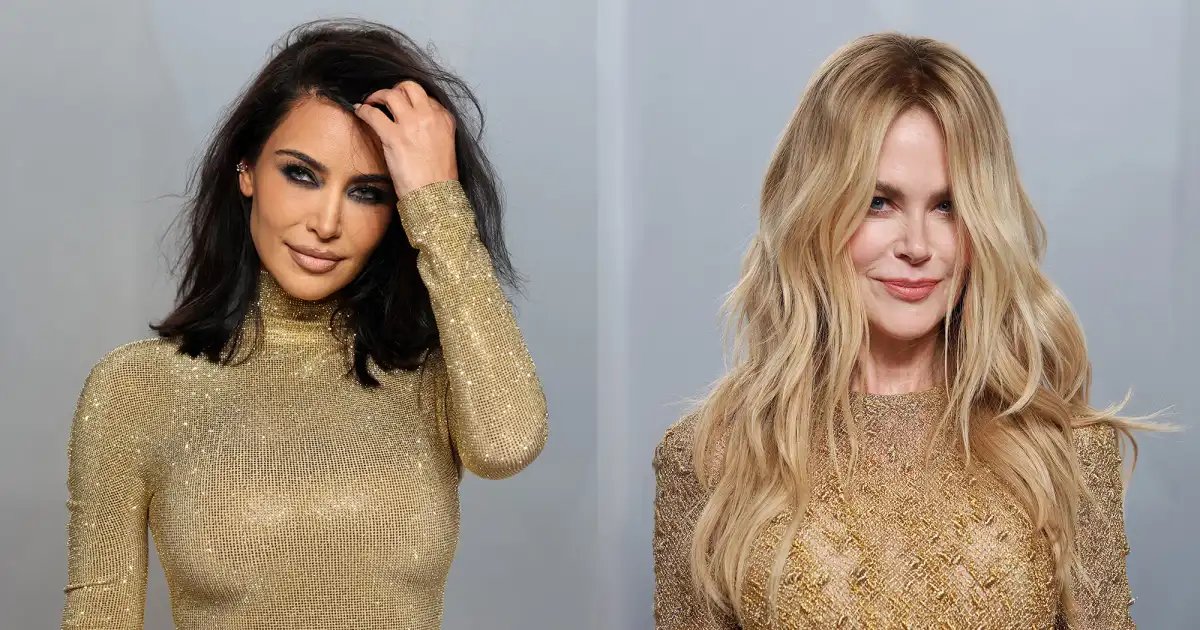 Kim Kardashian and Nicole Kidman’s Chic Gold Dress Looks Perfect for Spring Weddings