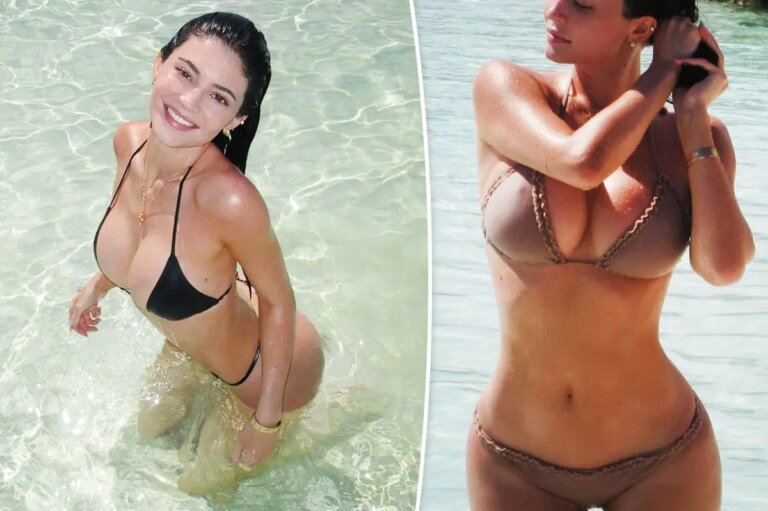 Kylie Jenner Enjoys Life in Stylish String Bikinis