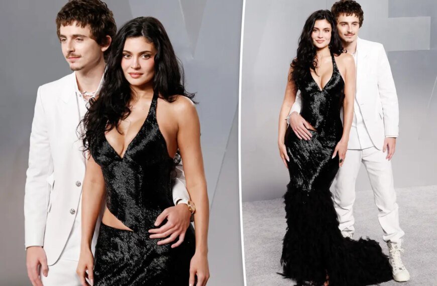 Kylie Jenner and Timothée Chalamet Shine Together on the 2026 Vanity Fair Oscar Party Red Carpet