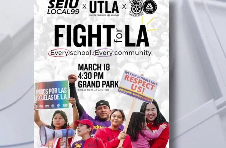 LAUSD Teachers and Staff to Share Possible Strike Date at Downtown LA Rally