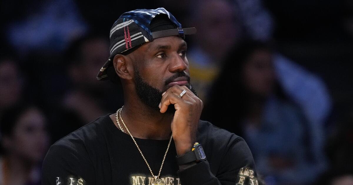 LeBron James is sitting out tonight's game against Minnesota