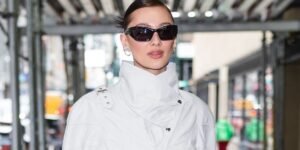 Lola Tung Shows Off Her NYC Style in Slingback Heels and a Sheer Lace Skirt