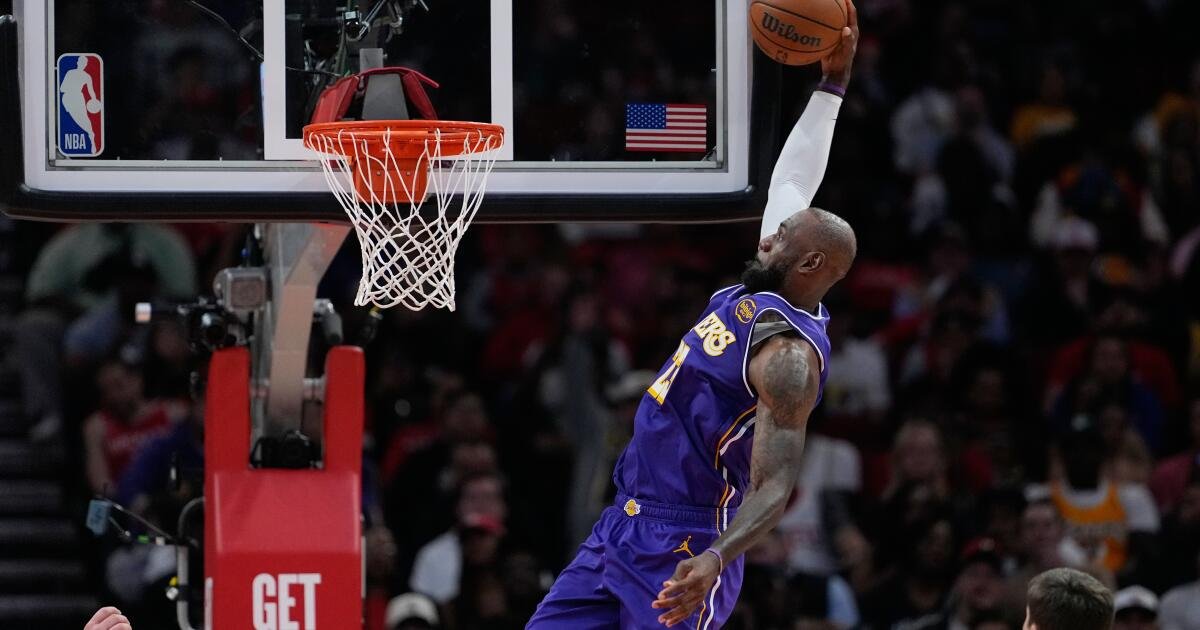 Luka Doncic Shines with 40 Points as LeBron James Adds 30 in Lakers' Victory Over Rockets