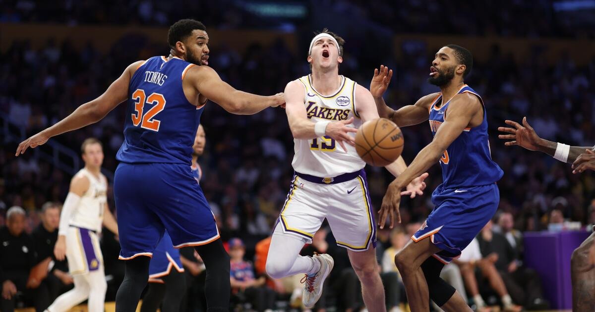 Luka Doncic and Austin Reaves Lead the Lakers to Victory Against the Knicks Without LeBron