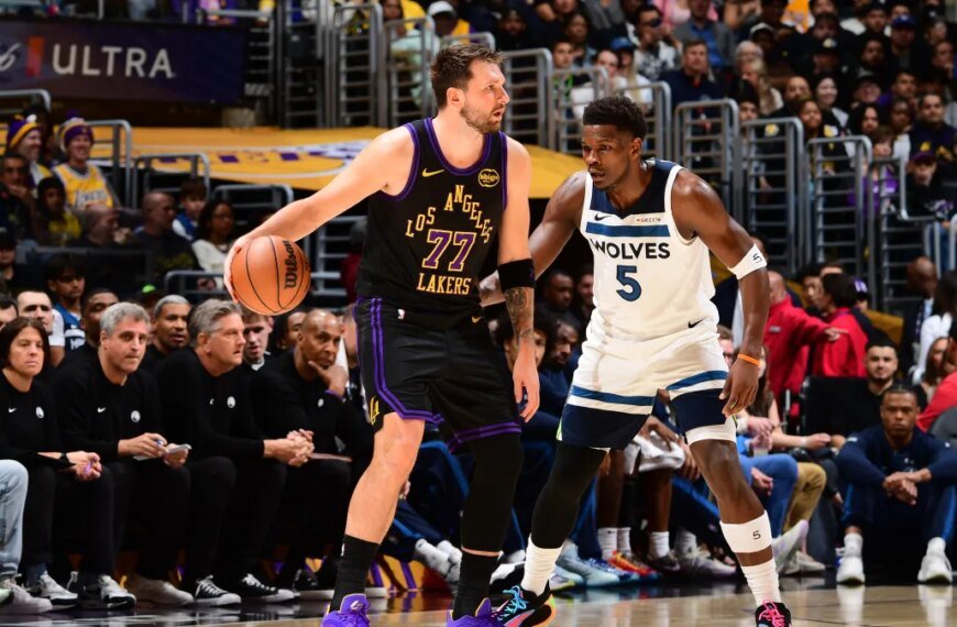 Luka's 31 Points and Reaves' Strong Second Half Lead Lakers to Season Sweep Over Timberwolves 120-106