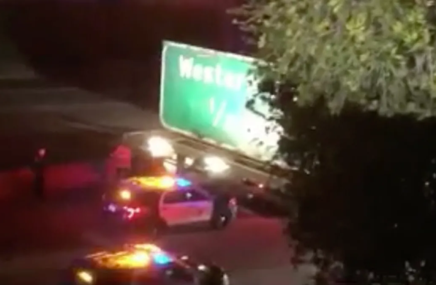 Man Hurt by Car While Running from LAPD in Hollywood