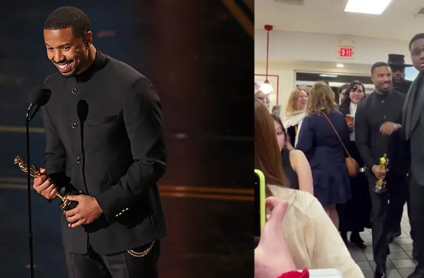 Michael B. Jordan Enjoys a Delicious Celebration at In-N-Out After His Oscar Win