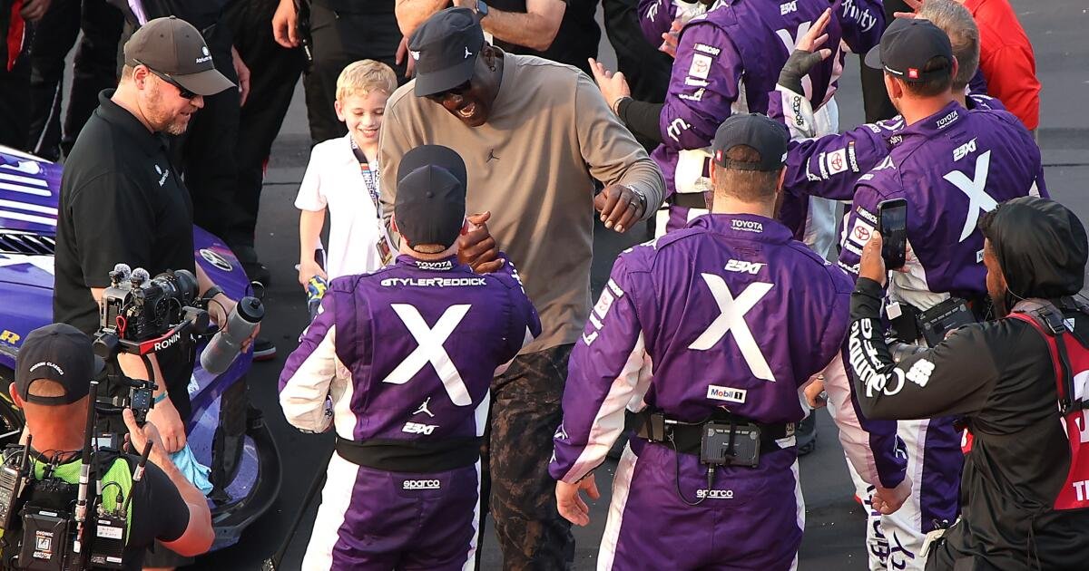 Michael Jordan Steps Back from NBA's Scoring List, But His NASCAR Team is Thriving