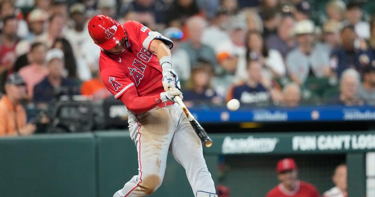 Mike Trout Hits a Home Run to Lead Angels to Season-Opening Victory Against Astros
