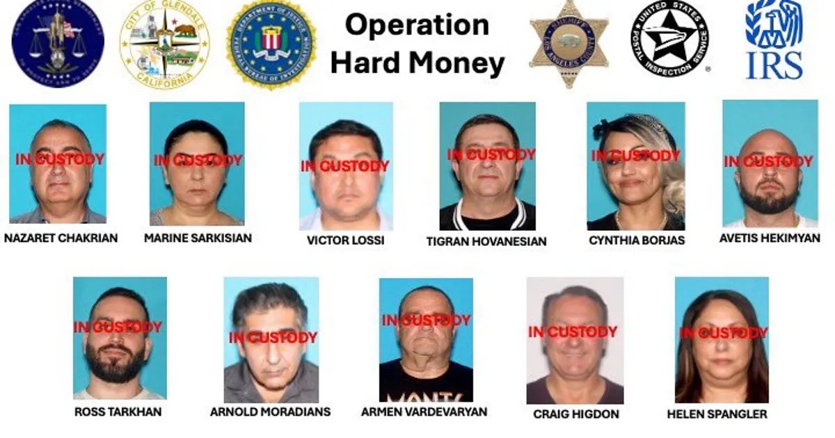 Nine Arrested in LA's $17 Million Mortgage Fraud Case Involving House Theft