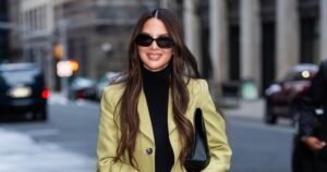 Olivia Munn Switches It Up with a Bold Blazer Color That Elevates Any Outfit