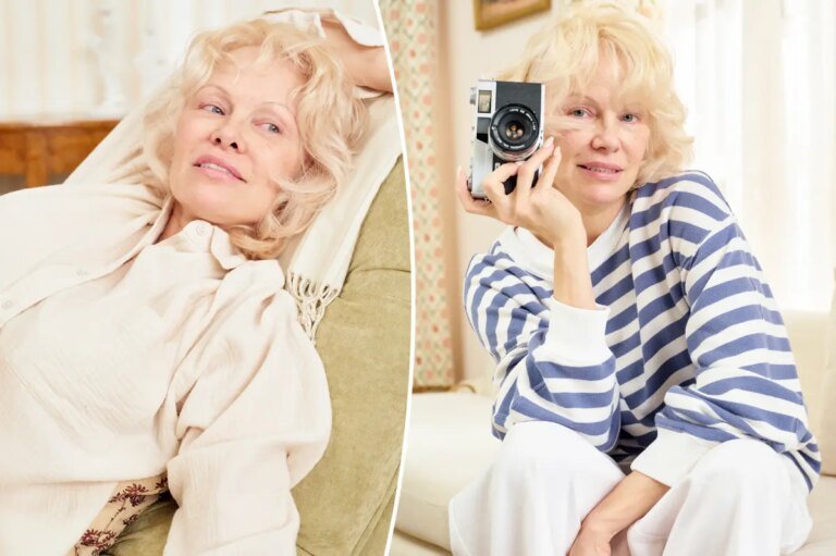 Pamela Anderson Embraces Her Natural Look in a New Fashion Campaign Against AI Filters