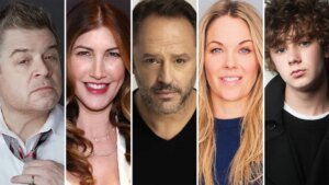 Patton Oswalt, Jackie Sandler, Gil Bellows, Andrea Anders, and Luke Roessler Star in Netflix's Heartwarming Holiday Rom-Com 'In A Holidaze'
