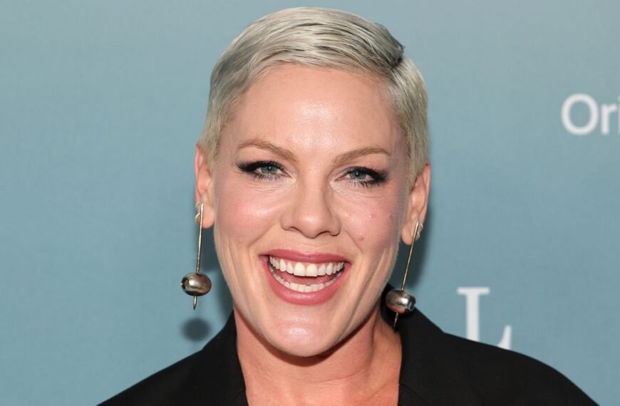 Pink Dazzles in a Sequin Leotard as She Guest Hosts Kelly Clarkson's Show
