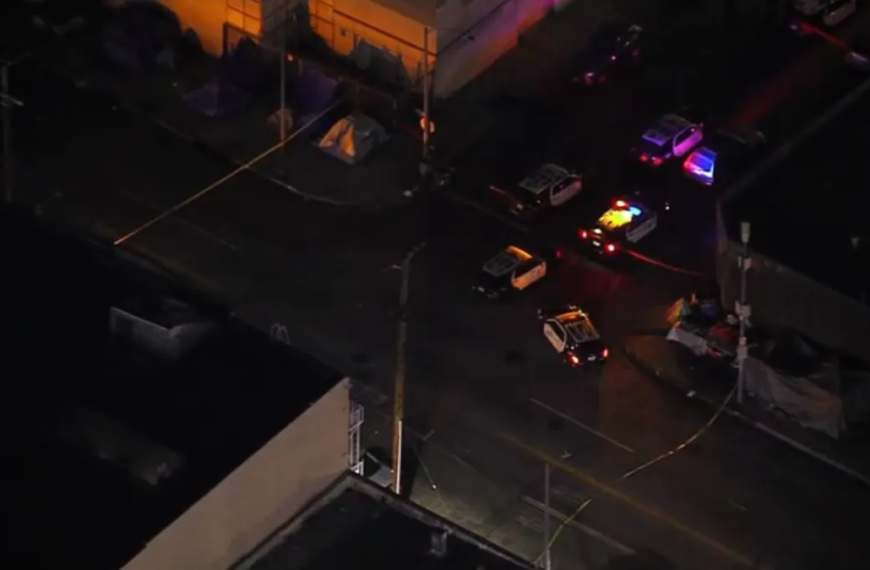 Police Involved Shooting of Armed Man in Downtown Los Angeles