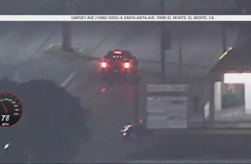 Police Pursuit of Vehicle in San Gabriel Valley