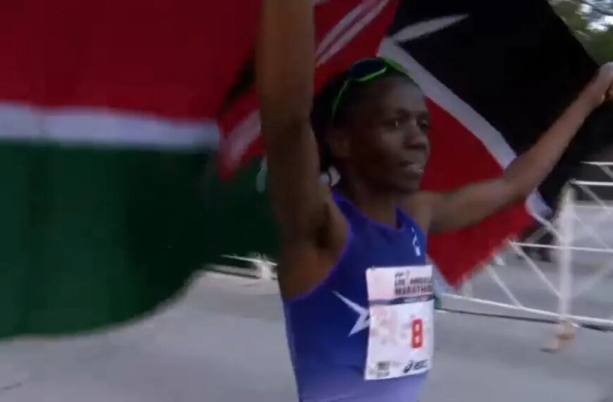 Priscah Cherono from Kenya Takes Charge from the Start to Win the 2026 Los Angeles Marathon