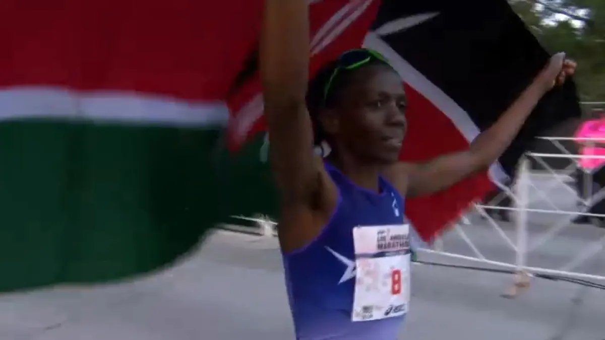 Priscah Cherono from Kenya Takes Charge from the Start to Win the 2026 Los Angeles Marathon
