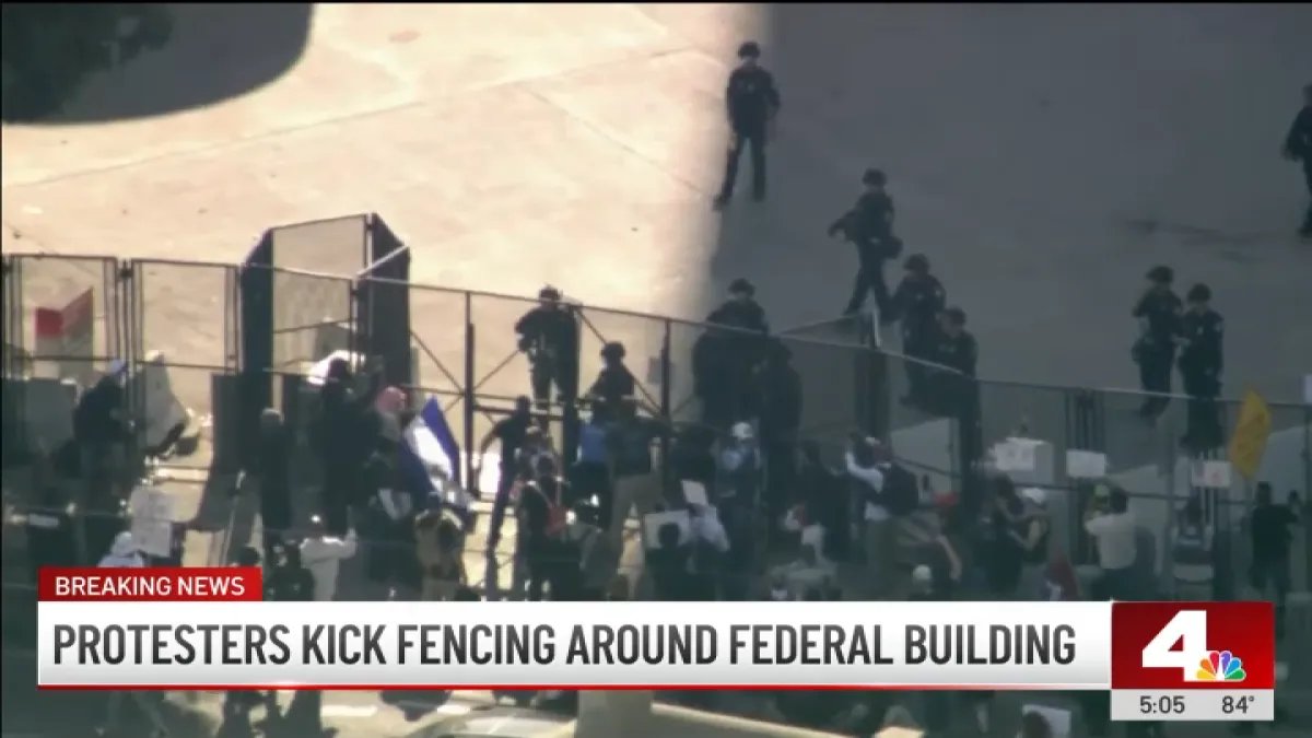 Protests in Downtown LA: Citizens Stand Against Federal Authorities in 'No Kings' Rally