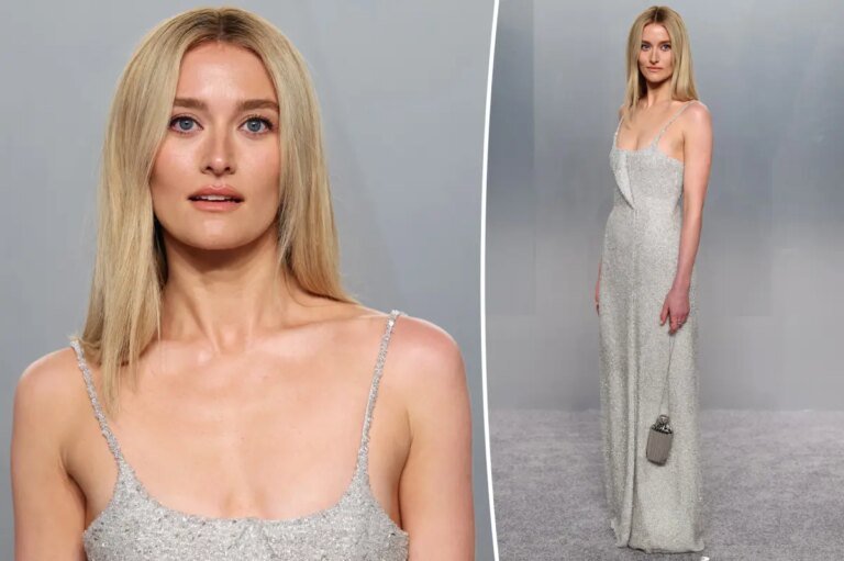 Sarah Pidgeon Honors Carolyn Bessette Kennedy at the 2026 Vanity Fair Oscars Party Red Carpet