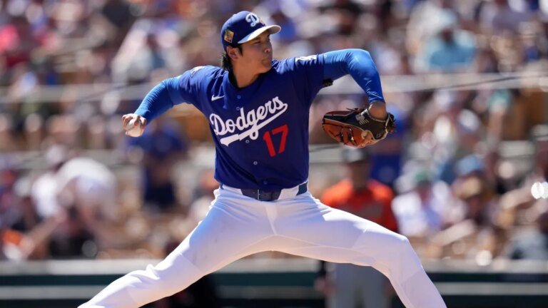 Shohei Ohtani Shines in Spring Debut with 4 1/3 Scoreless Innings for the Los Angeles Dodgers