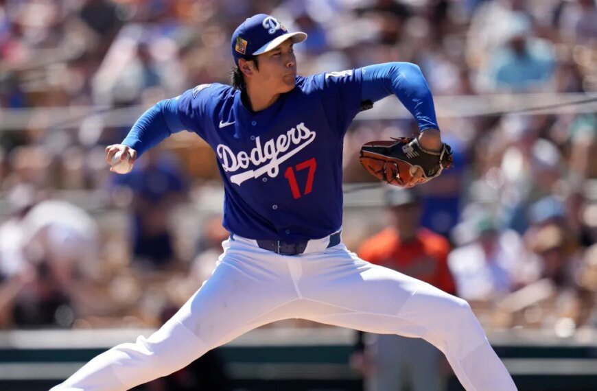 Shohei Ohtani Shines in Spring Debut with 4 1/3 Scoreless Innings for the Los Angeles Dodgers