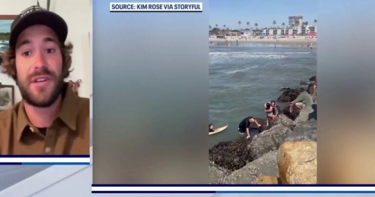 Southern California Surf Coach Saves Girl and Father, Captured on Video