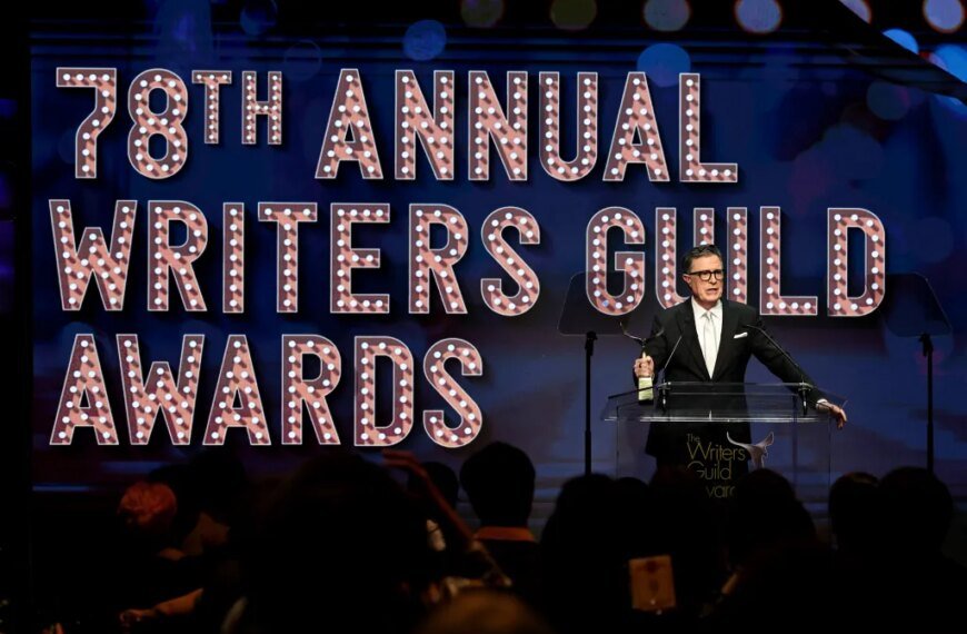Stephen Colbert Receives WGA East's Walter Bernstein Award and Shares Insightful Thoughts on Change in Media