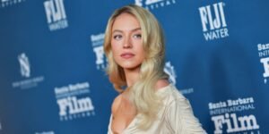 Sydney Sweeney Shares Relaxed Bed Selfies in Her Burgundy Bralette