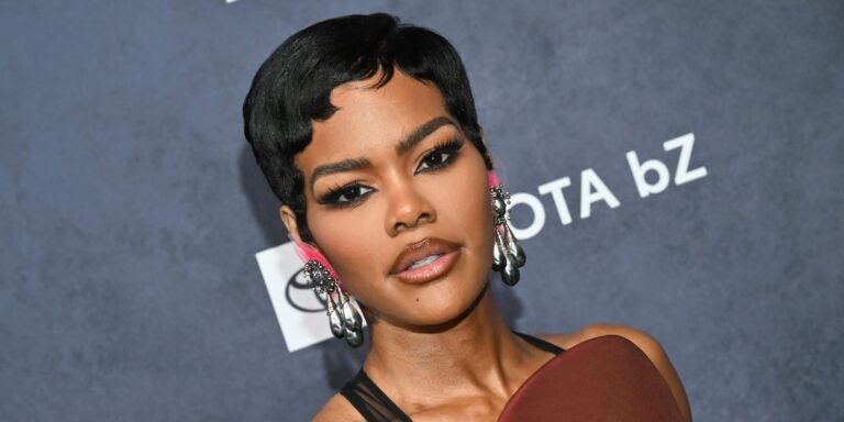 Teyana Taylor's Eye-Catching Corset Gown with a Chic Bedazzled Fanny Pack Detail