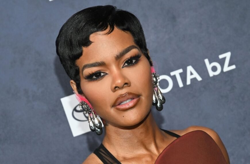 Teyana Taylor's Eye-Catching Corset Gown with a Chic Bedazzled Fanny Pack Detail