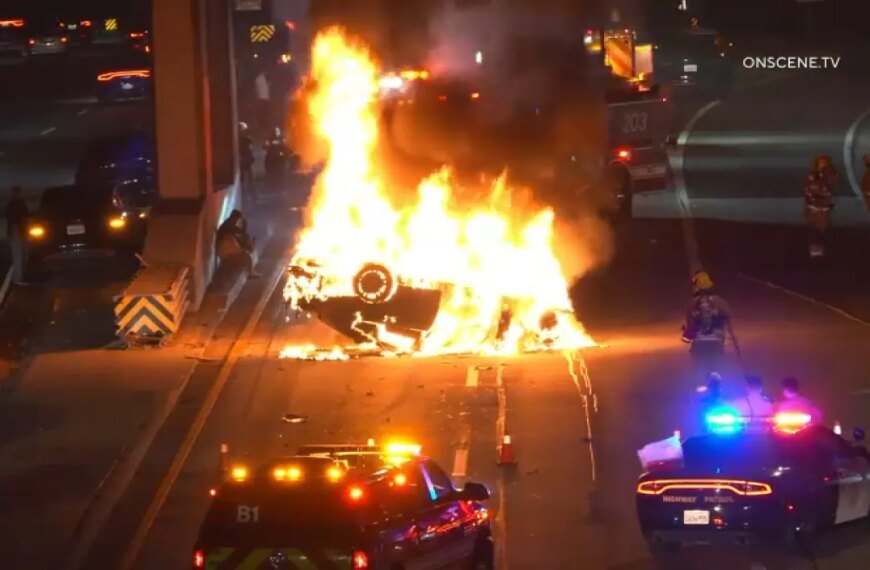 Tragic Collision on 110 Freeway in Downtown LA Claims Life and Leaves One Injured