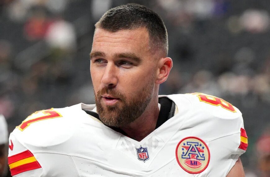 Travis Kelce's Reaction to Spotting Taylor Swift's Poster at Arrowhead Stadium