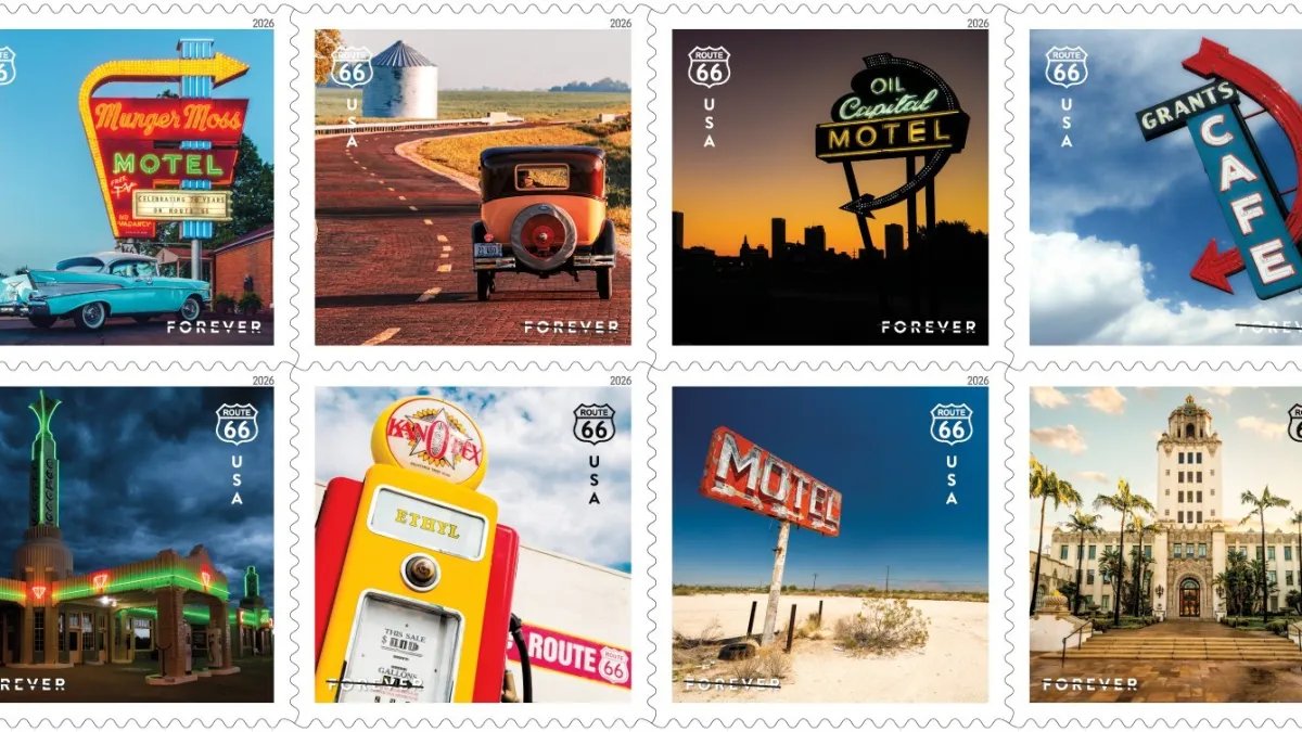 USPS to Launch New Route 66 Forever Stamps – Check Out the Vibrant Collection