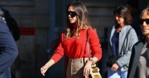 Victoria Beckham Ditches Spring Pastels for a Chic French Girl-Inspired Sweater