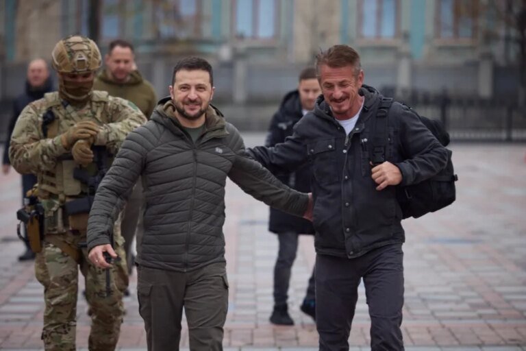 Volodymyr Zelenskyy Shares Heartfelt Moment with Sean Penn in Ukraine After His Oscar Win: Celebrating True Friendship