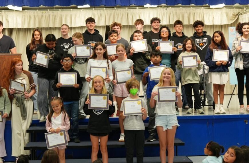 Westlake High Athletes Start 'Make Great Plays' Initiative to Inspire Elementary Students