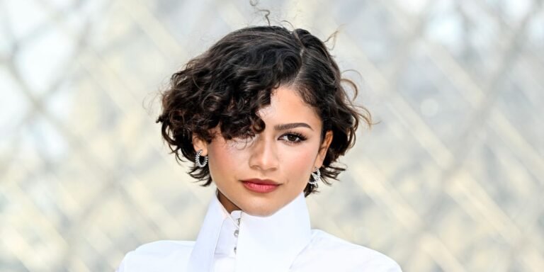 Zendaya Dazzles in a Y2K-Inspired Bridal Dress at Paris Fashion Week